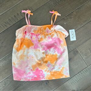 The Children’s Place Tie Dye Top Tank Shirt Spaghetti Strap Summer 4T